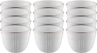 Al Saif Gallery Arabic coffee cups set, porcelain, 12 pieces - white product image 1