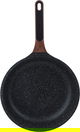 طقم قدور جرانيت بغطاء زجاج روبوست، يد خشب، 7 قطع - اسود product image 6