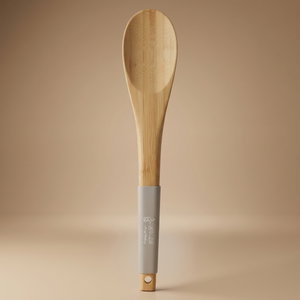 ملعقة خدمة خشب السيف غاليري، بيد سيلكون - رمادي product image