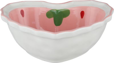 Al Saif Gallery Porcelain Bowl, 15.4x13.8x5.5 cm, Heart Shape - White Pink product image 2