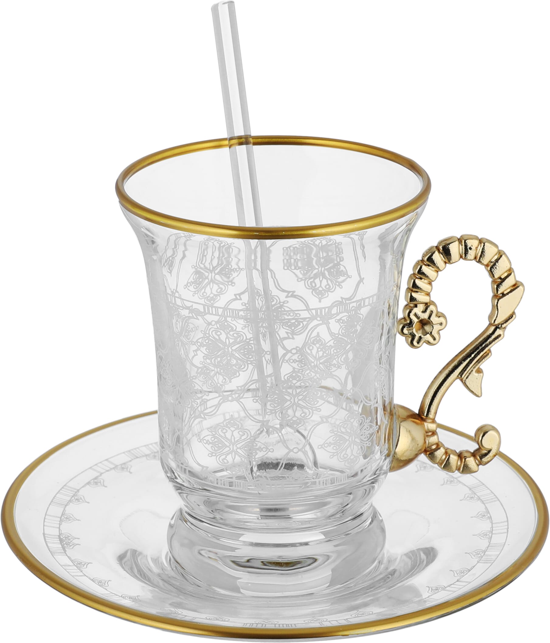 Al Saif Gallery crystal set, 50 pieces, white-transparent pattern product image 4