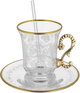 طقم كريستال السيف غاليري، 50 قطعة، نقش أبيض - شفاف product image 4