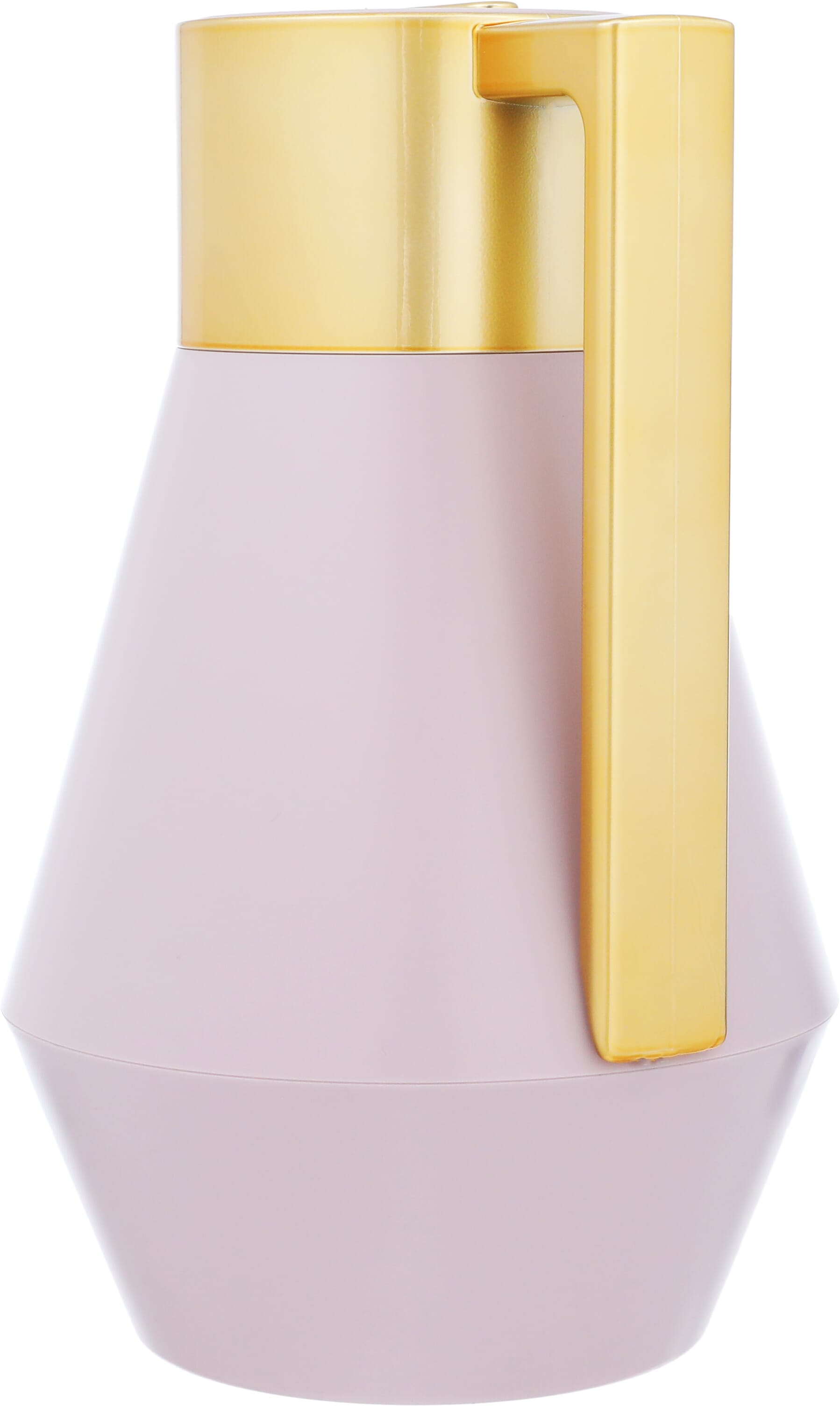 Everest Lydia Thermos, 1 liter, golden handle, thermal glass inner shell, plastic outer shell - light pink product image 2