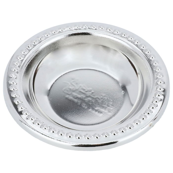 Al Saif Gallery Noa Steel Plate, 8X8X1.7 Cm, Round - Silver product image 1