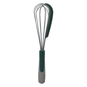 Alsaif Gallery Silicone Egg Beater, 12 cm, Plastic Handle - Silver product image 2