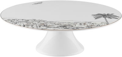 Alsaif Gallery Porcelain Cake Serving Set, 9 Pieces - White Gold product image 3