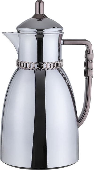 طقم ترامس بيان السيف غاليري، 0.7 / 1 لتر، 2 قطعة، حافظة داخلية زجاج حراري، يد نيكل أسود - فضي لامع product image 6