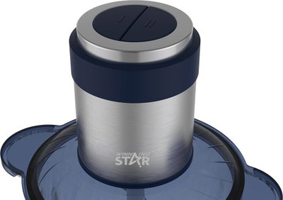 قطاعة طعام ويننج ستار، 3 لتر، 300 واط، 4 شفرات، ST-5582 - فضي شفاف product image 5
