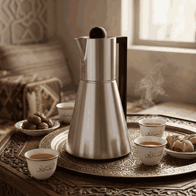 Everest Lena Thermos, 1 liter, glass interior, push-button lid, black and silver handle product image 2