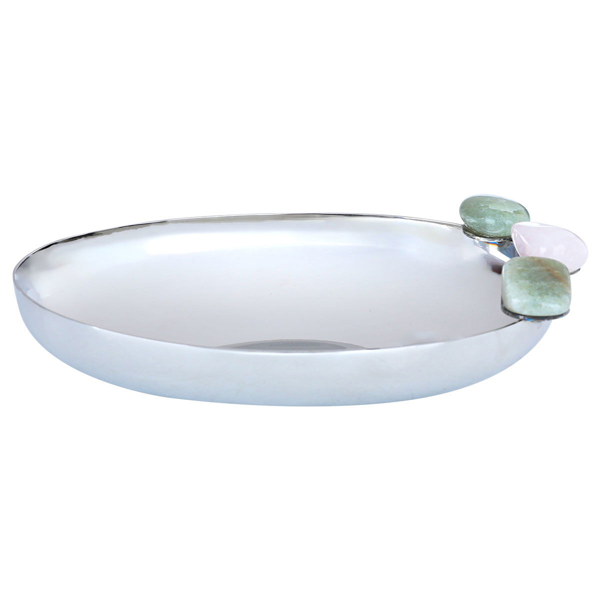 Al Saif Gallery Steel Serving Plate, 12X7X3 Cm - Silver product image