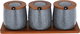 طقم علب بهارات استيل السيف غاليري، 3 قطع - رمادي فاتح product image 2