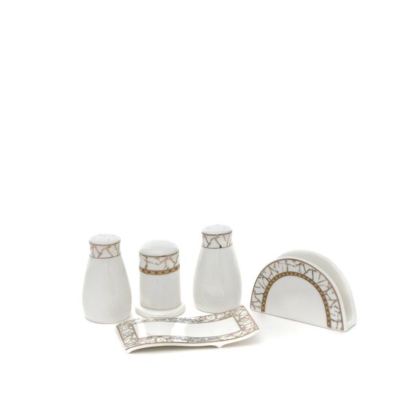 طقم سفرة بورسلان السيف غاليري، 86 قطعة - ابيض product image 10