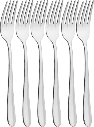 طقم شوك حلا سولا استيل السيف غاليري، 6 قطع - فضي product image 1