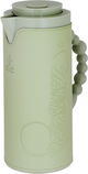 Al Saif Gallery Royal 7 glass thermos, 1 liter, with leather cover, glass inner case, plastic outer body - green product image 3