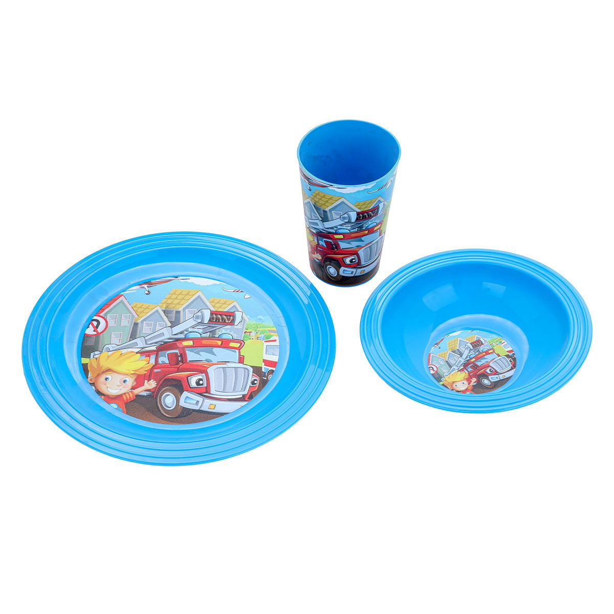 طقم تقديم اطفال السيف غاليري، 3 قطع - ازرق product image 3