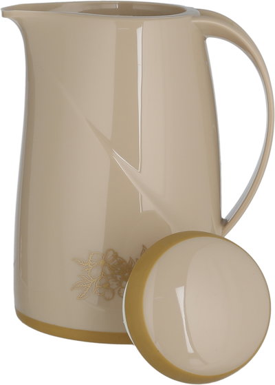 Helios German Thermos, 0.6 Liter, Glass Inner Container, Plastic Outer Body, Self-Service - Beige product image 5