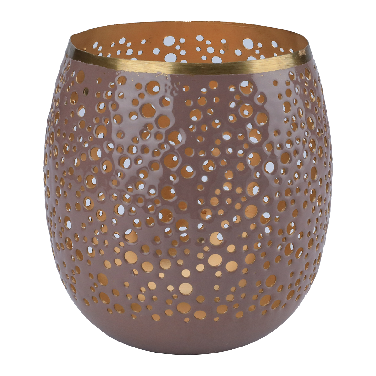 Al Ain Al Andalusia Indian Steel Lantern, 14 X 14 X 16 Cm - Golden Brown product image 2