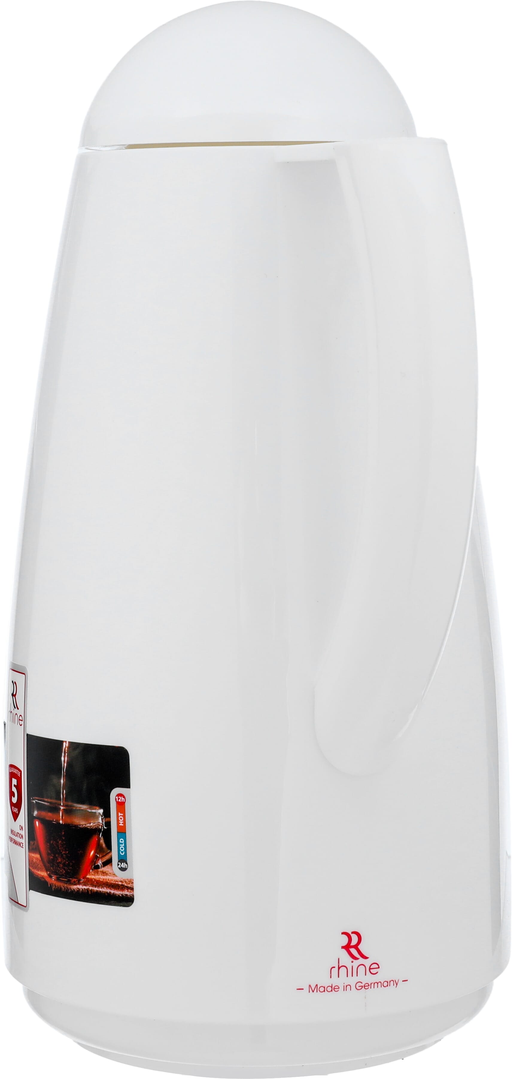 Alrhine Marcotec thermos, 1 liter, thermal glass inner container, plastic outer shell - white 2 product image 2