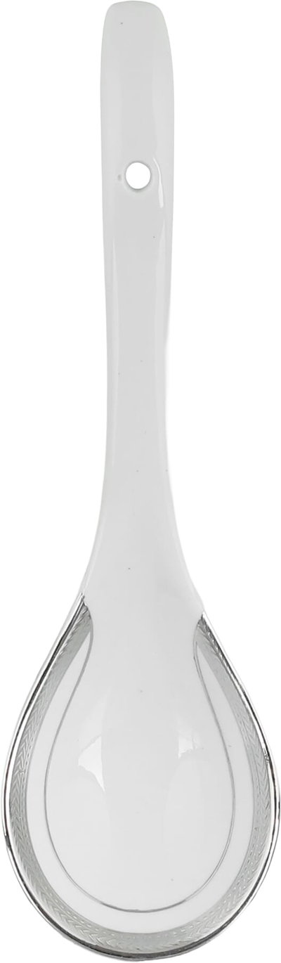 طقم سفرة بورسلان ريدج، 122 قطعة - ابيض فضي product image 6