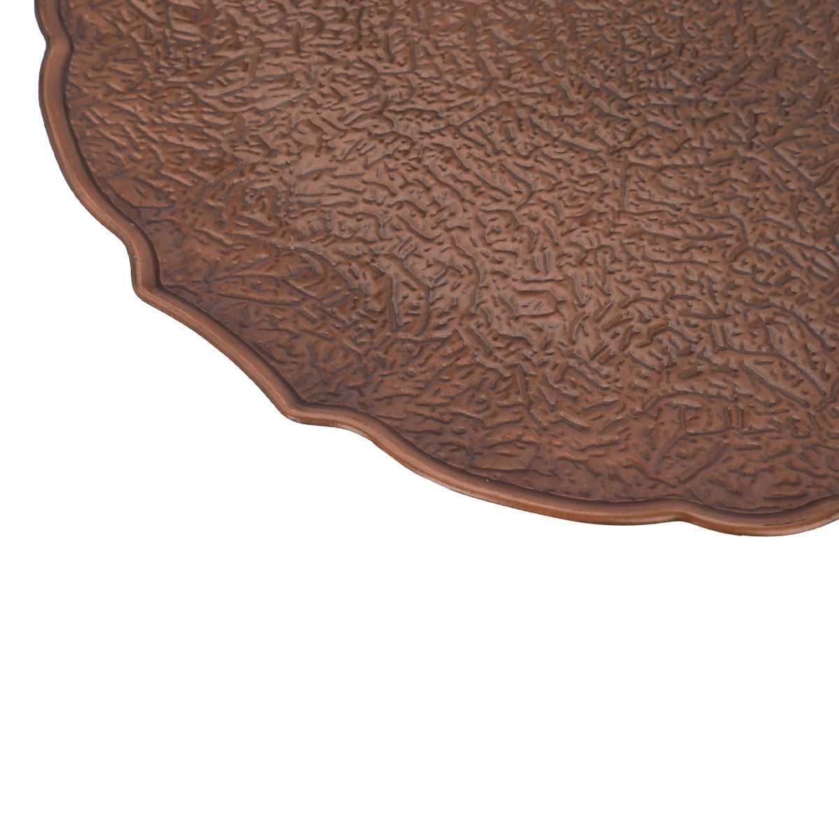 Al Saif Gallery Fiber Serving Plate, 33X33X2 Cm, Round - Brown product image 3
