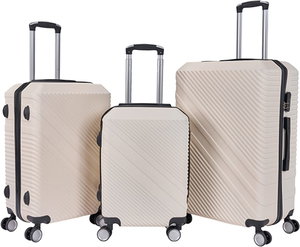 Limra LMA-1534 Limra ABS Luggage Set, 3 Sizes, 4 Wheels, 360 Degree Rotating - Beige product image
