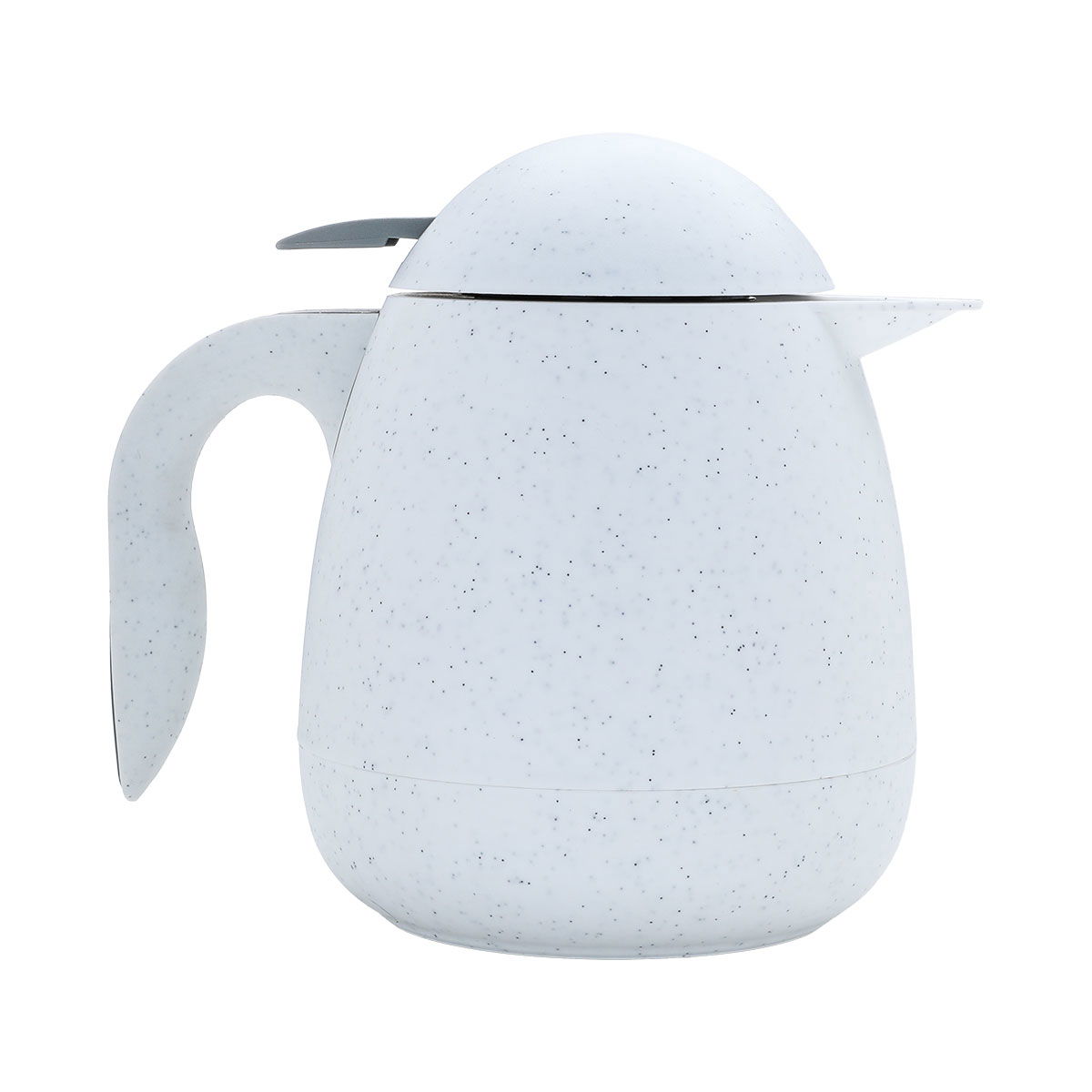 Al-Rhine thermos, compressor, 0.5 litres, thermal glass inner container, plastic outer shell - white product image