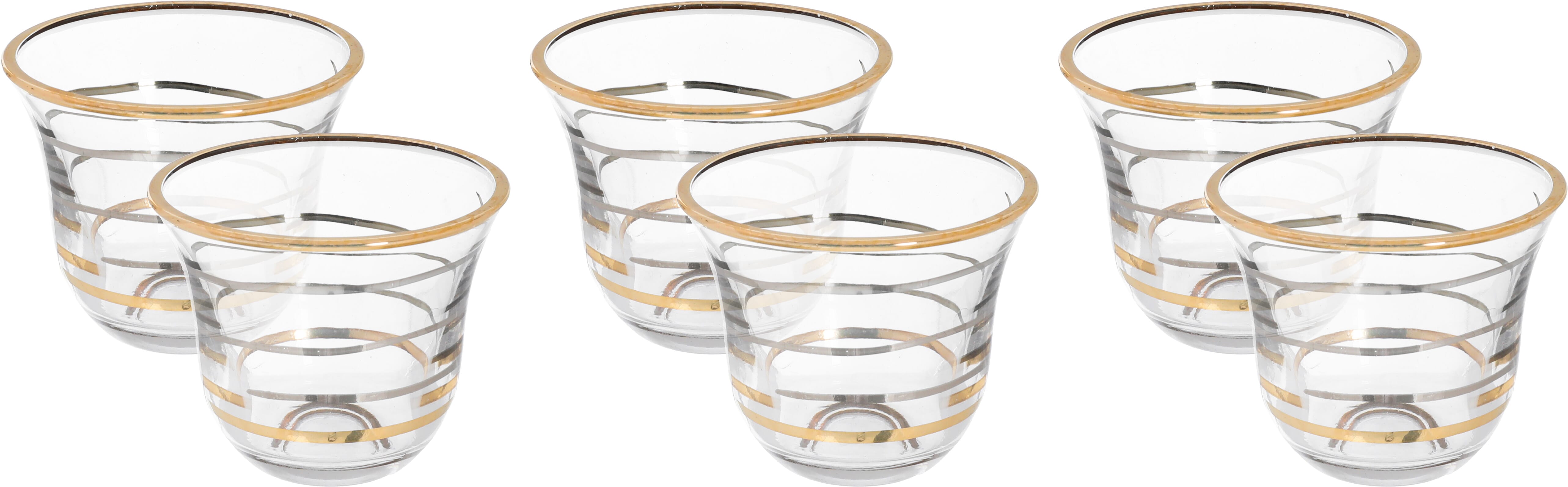 Al Saif Gallery Glass Cupssaucers Set, 6 Pieces, 60 Ml - Clear product image