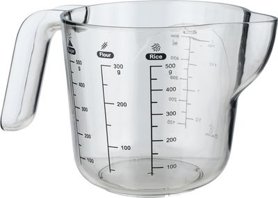 طقم اكواب قياس اكريليك السيف غاليري، قطعتين، 0.5/1 لتر، عصارة - رمادي شفاف product image 7