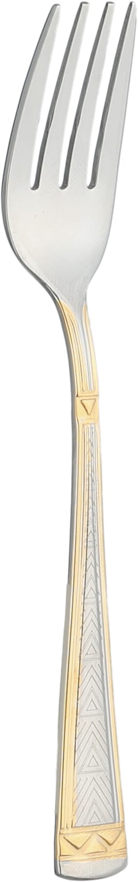 Al Saif Gallery steel sweet fork set, 6 pieces, triangle pattern - silver product image 2