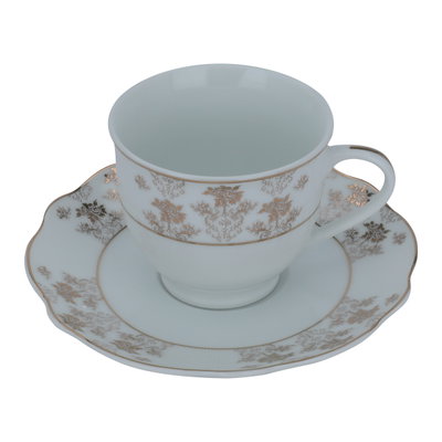 طقم سفرة بورسلان السيف غاليري، منقوش، 65 قطعة - أبيض product image 11