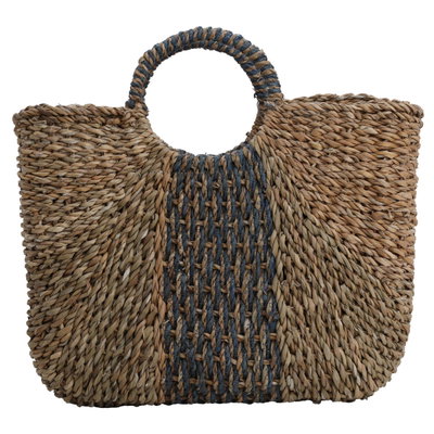 Al Saif Gallery wicker thermos bag, 45 x 30 cm - black brown product image 2