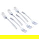 Al Saif Gallery Sola Steel Sweet Fork Set, 6 Pieces - Silver product image 1