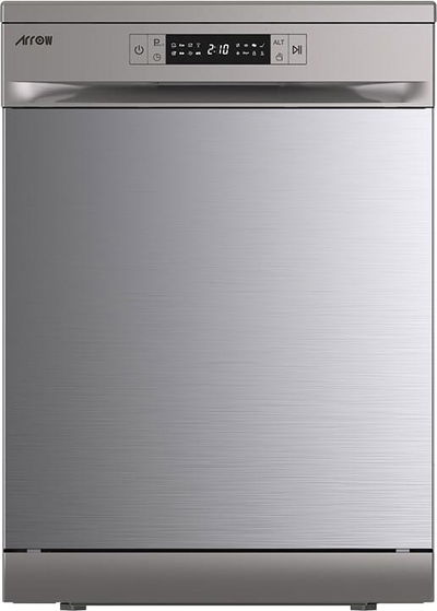 غسالة صحون ارو، 8 برامج، 15 مكان، شاشة ديجيتال، RO-15DWGS - فضي product image 1