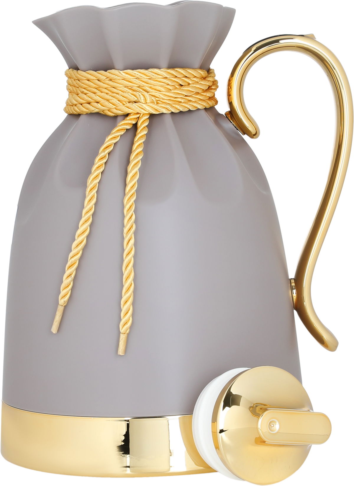 Everest Balqis Thermos, 1 liter, thermal glass inner shell, plastic outer shell - golden gray product image 4