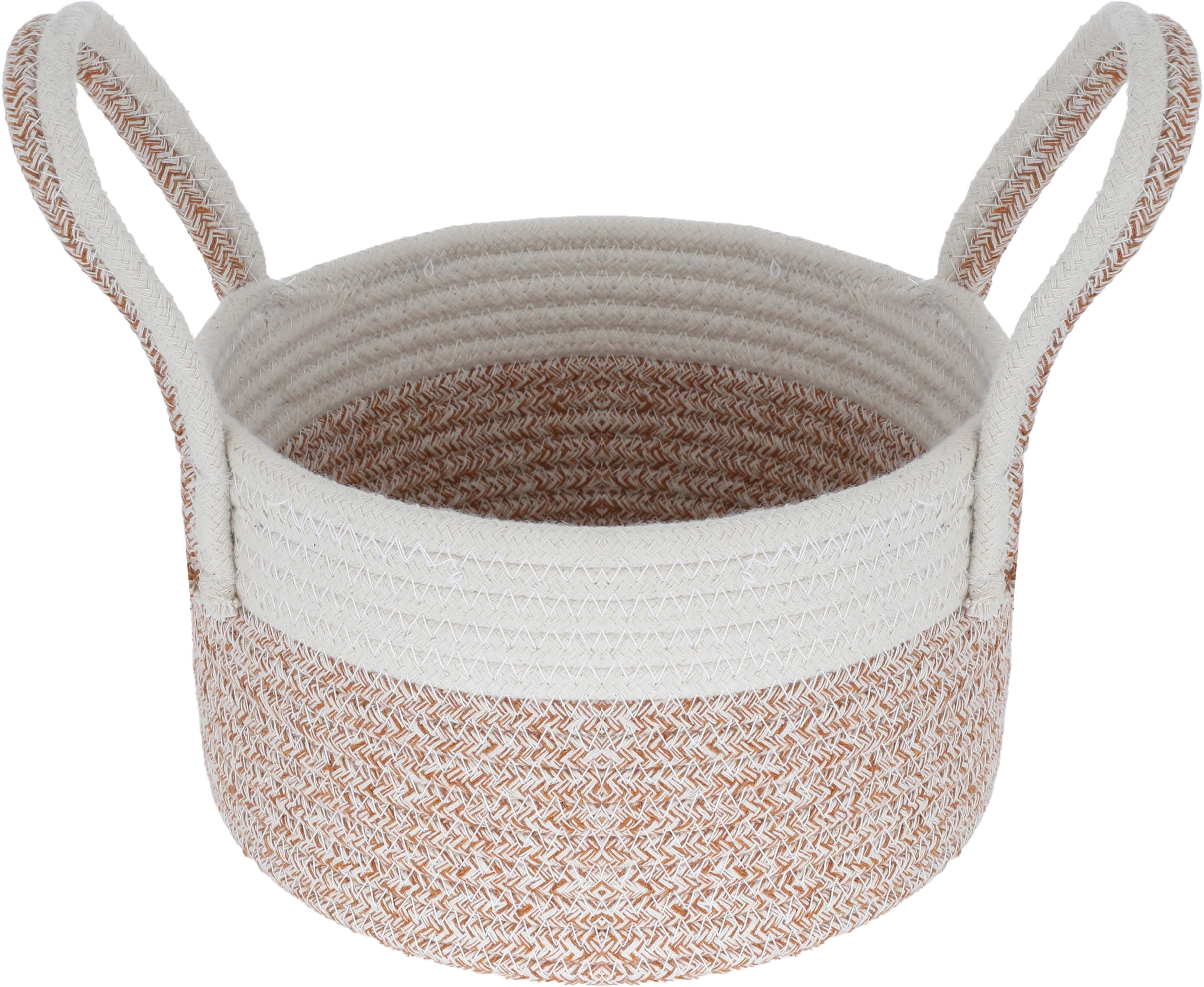 Al Saif Gallery Cotton Baskets Set, 25-30-35 cm, 3 Pieces, Round - Beige product image 2