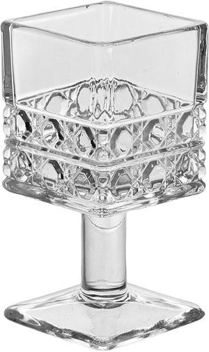 طقم كاسات تقديم زجاج السيف غاليري، 6 قطع، مربع، قاعدة - شفاف product image 2