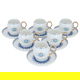 طقم بيالات بورسلان السيف غاليري، 12 قطعة - ابيض ازرق product image 2