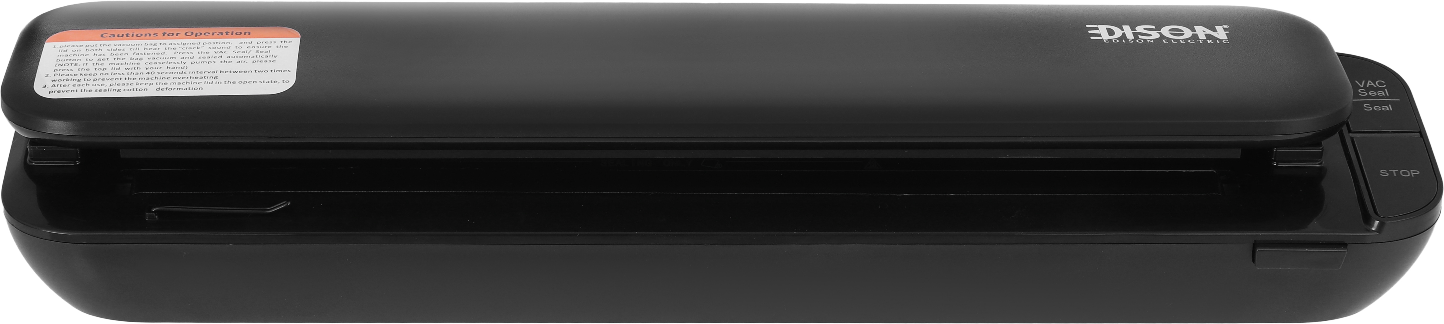 جهاز تغليف أطعمة إديسون، 110 واط، 28×12×8 سم، VS30E - أسود product image 3