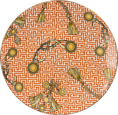 صحن تقديم بورسلان السيف غاليري، 25x25x2.6 سم، دائري - متعدد الألوان product image 1