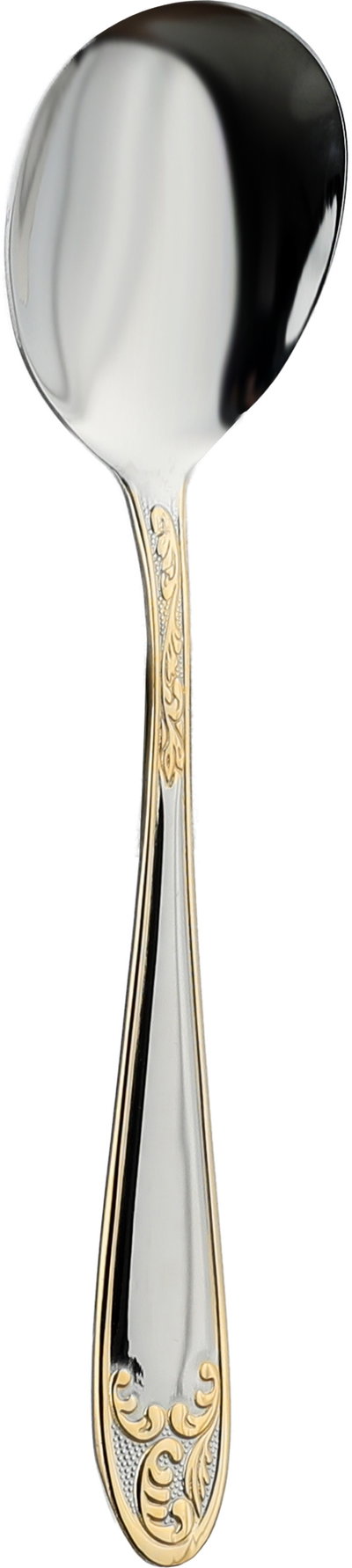 طقم شنطة ملاعق ستانلس استيل، 72 قطعة - فضي بذهبي product image 11