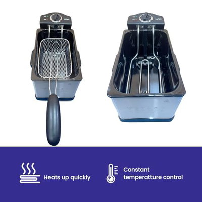 قلاية زيت لينكس، 1500 واط، 4 لتر، LY-DF-7104 - فضي product image 5