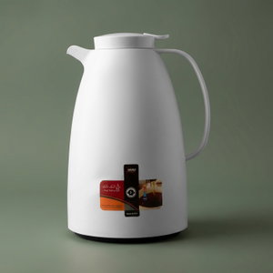 Al Saif Gallery Lima Thermos, 2 litres, compressor, thermal glass inner container, plastic outer shell - pearl product image