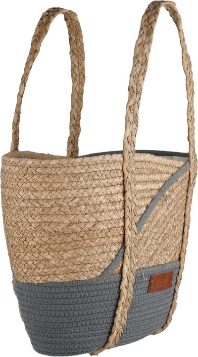 شنطة ترامس خوص السيف غاليري، 45x30 سم - بيج رمادي غامق product image 2