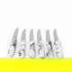 Al Saif Gallery Steel Knife Set, 6 Pieces - White product image 1