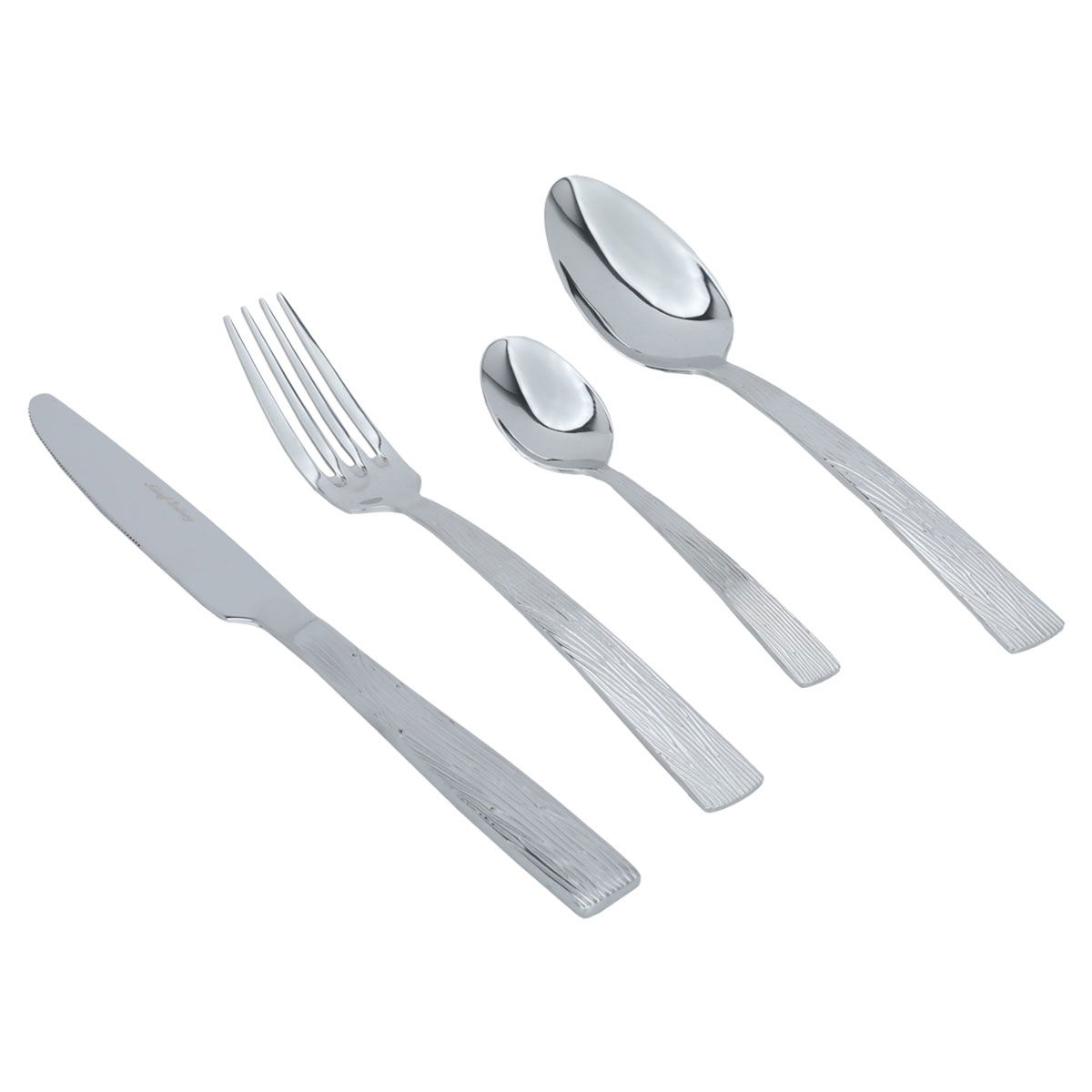 Al Saif Gallery steel spoon set, 24 pieces - silver product image