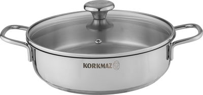 طقم قدور استيل كوركماز، 6 قطع - فضي product image 3