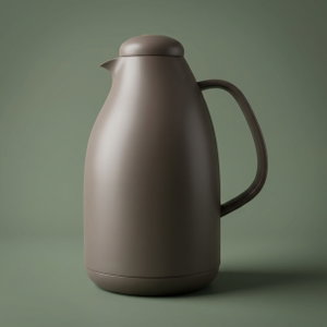 Al Saif Gallery Pro Penguin Thermos, 2 liters, glass inner container, plastic outer shell - Cappuccino product image