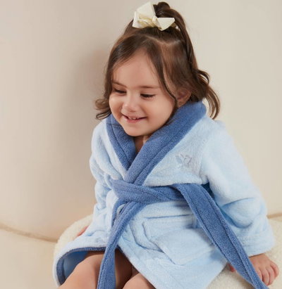 روب اطفال كورال فليس ريفي، 75×30 سم - سماوي product image 5