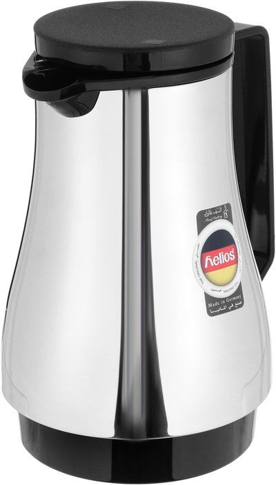 ترمس هيليوز، 0.6 لتر، حافظة داخلية زجاج - فضي اسود product image 5