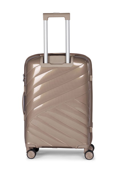 طقم شنط سفر بولي بروبيلين ليمرا، 3 مقاسات، 4 عجلات، LMA-1926 - ذهبي product image 3